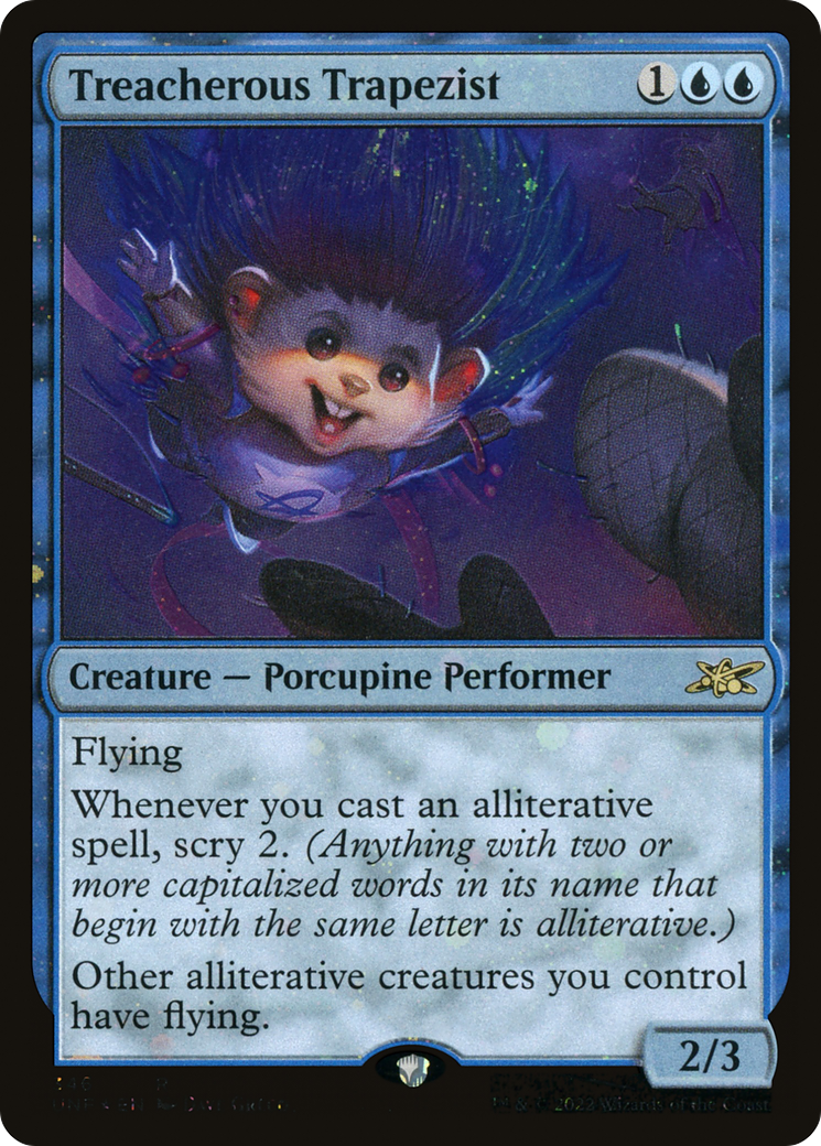Treacherous Trapezist (Galaxy Foil) (346) Foil - Unfinity
