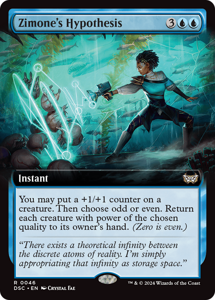 Zimone's Hypothesis (Extended Art) (046) - Duskmourn: House of Horror Commander