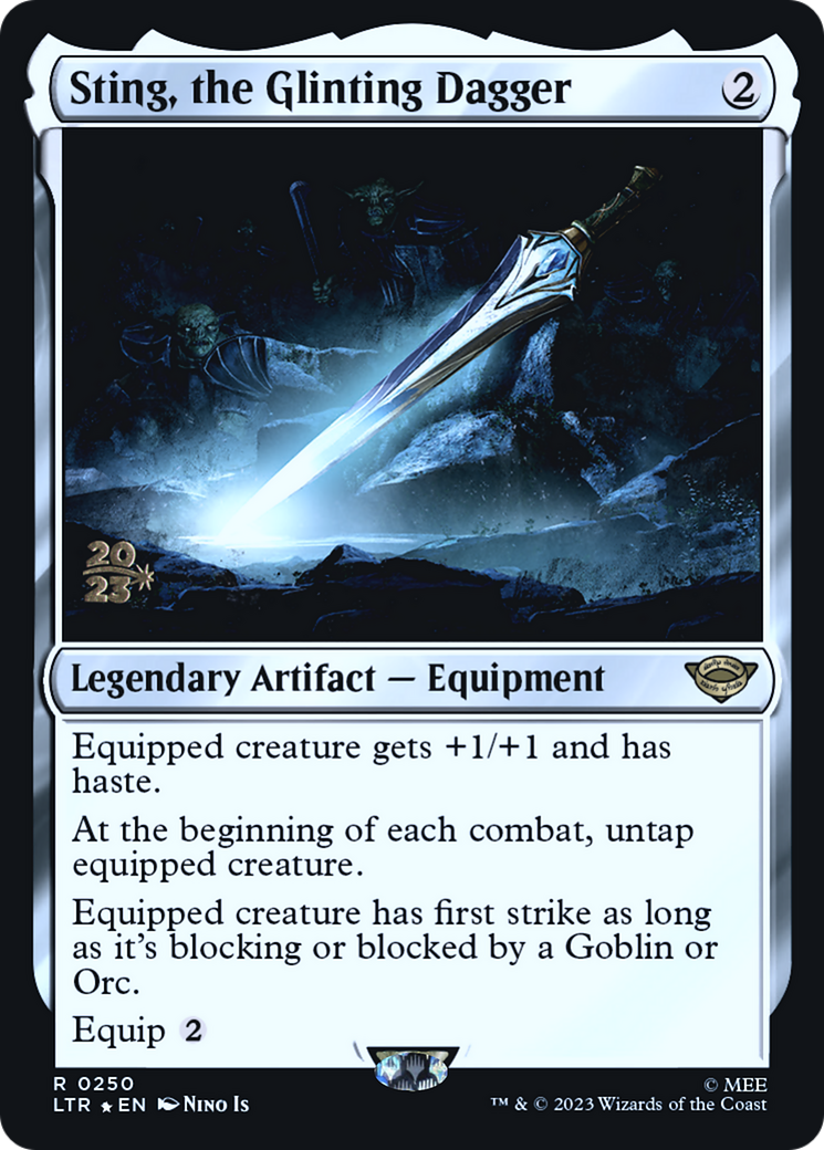 Sting, the Glinting Dagger (250) Foil - Tales of Middle-earth Promos
