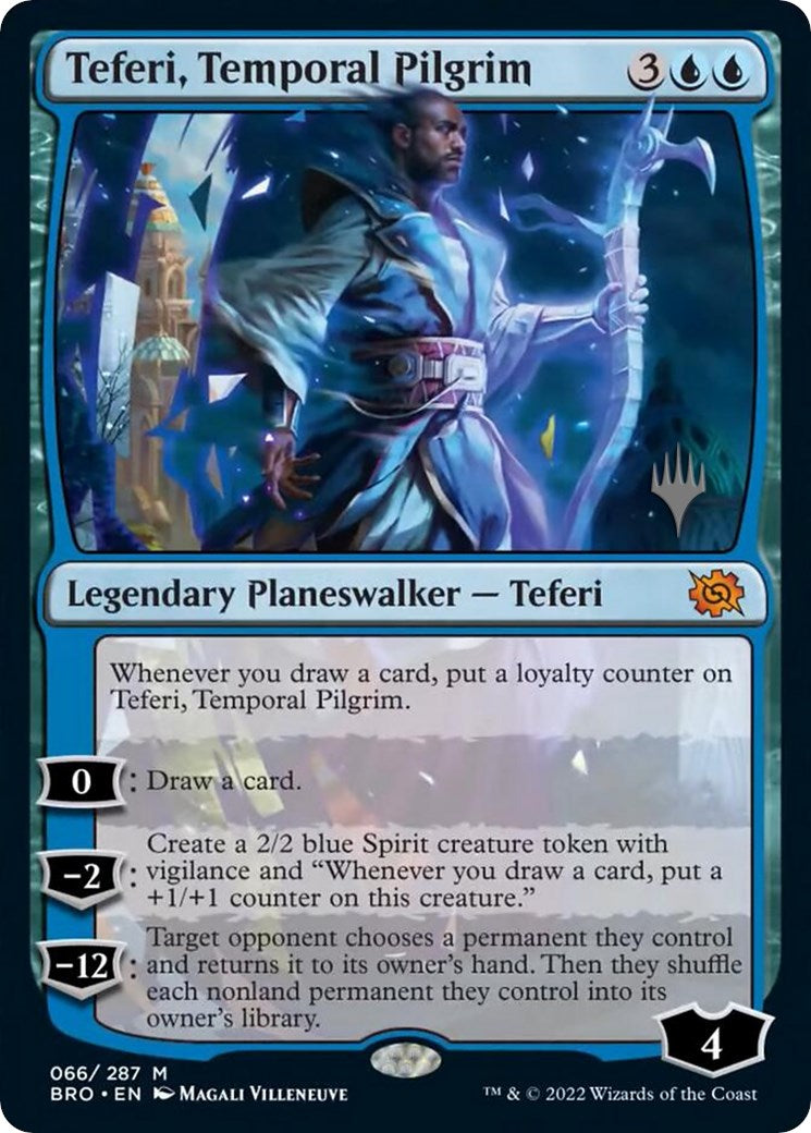 Teferi, Temporal Pilgrim (Promo Pack) [The Brothers' War Promos] | Silver Goblin