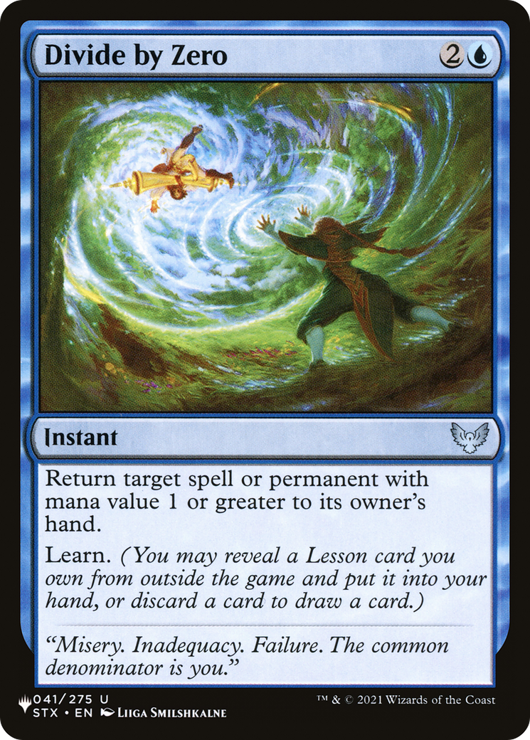 Divide by Zero (STX-41) - The List
