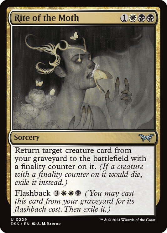 Rite of the Moth [Duskmourn: House of Horror] Foil