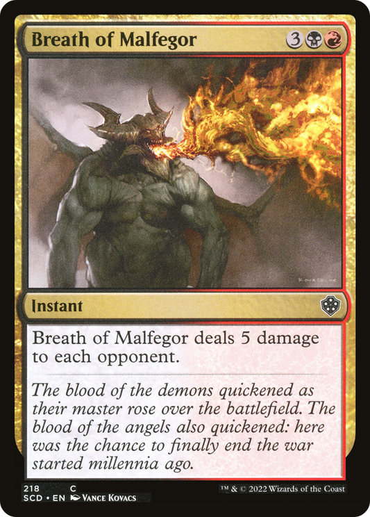 Breath of Malfegor (218) - Starter Commander Decks