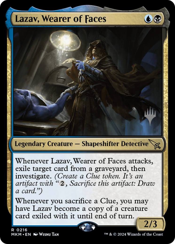 Lazav, Wearer of Faces (216) Foil - Murders at Karlov Manor Promos
