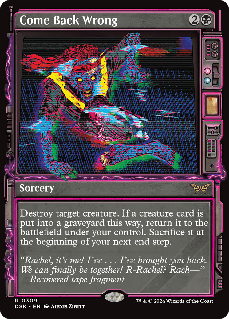 Come Back Wrong (Showcase) [Duskmourn: House of Horror] Foil