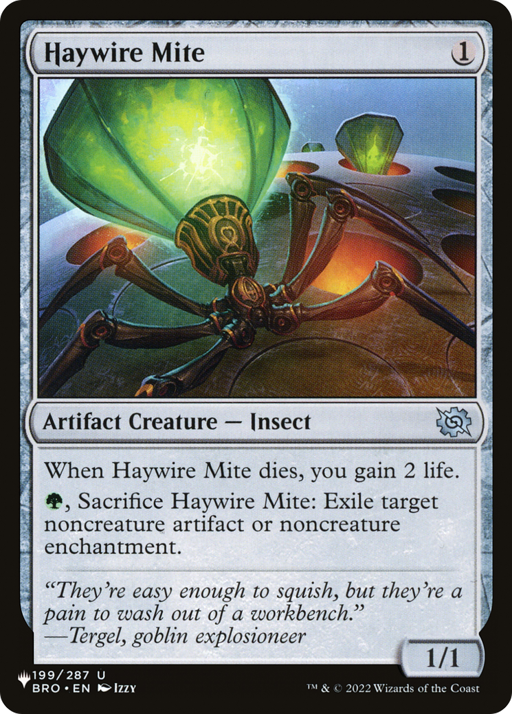 Haywire Mite (BRO-199) - The List