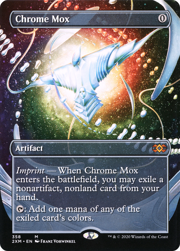 Chrome Mox (Borderless) (358) Foil - Double Masters