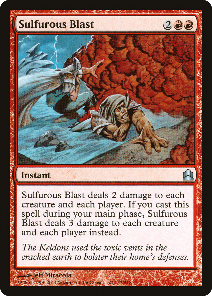 Sulfurous Blast (137) - Commander 2011