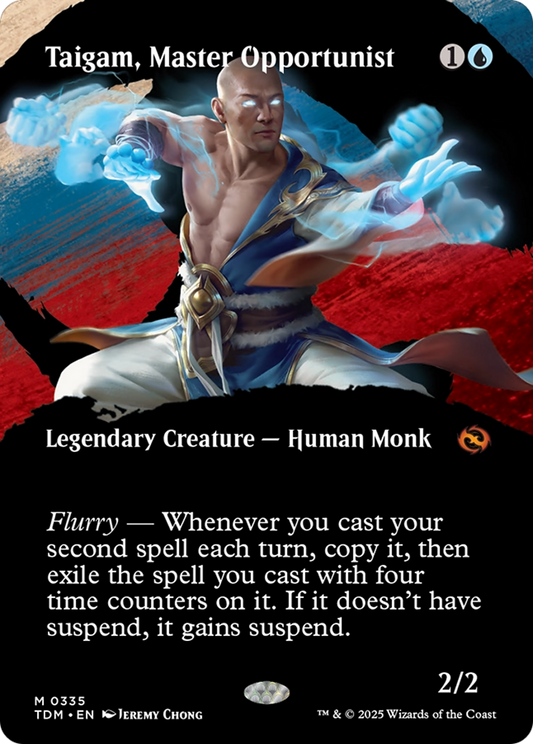 Taigam, Master Opportunist (Borderless) (335) Foil - Tarkir: Dragonstorm
