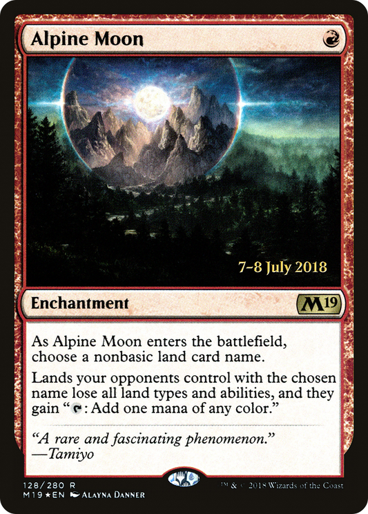 Alpine Moon (128) Foil - Core Set 2019 Promos
