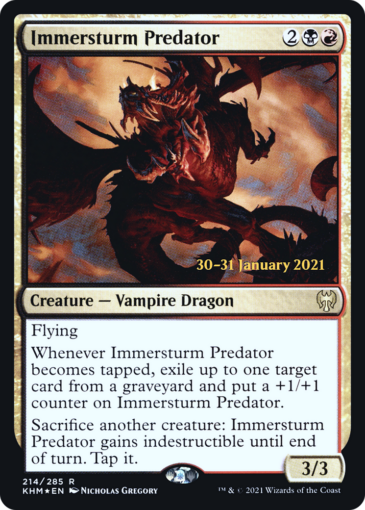 Immersturm Predator [Kaldheim Prerelease Promos] | Silver Goblin