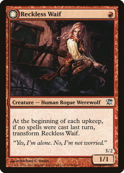Reckless Waif // Merciless Predator (159) Foil - Innistrad