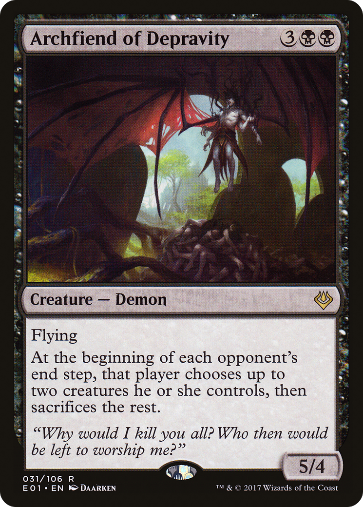 Archfiend of Depravity (031) - Archenemy: Nicol Bolas