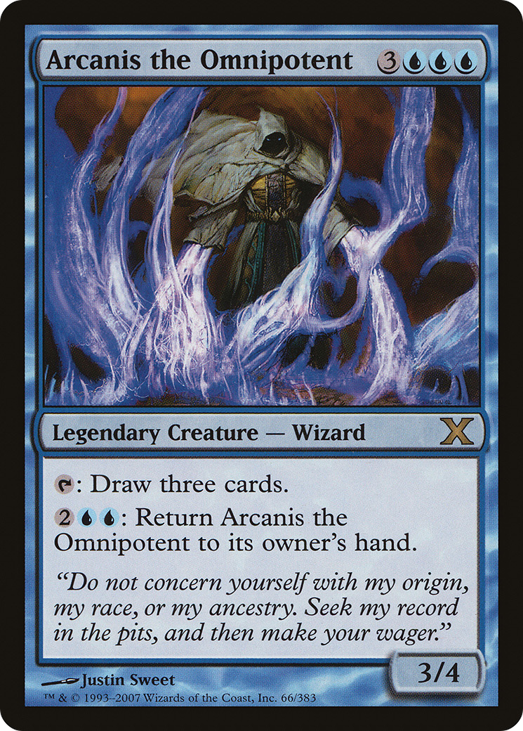 Arcanis the Omnipotent (066) Foil - Tenth Edition
