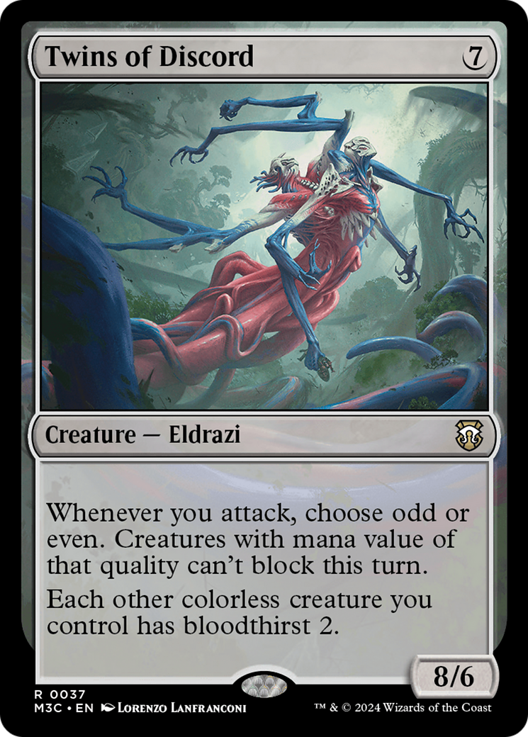 Twins of Discord (Ripple Foil) [Modern Horizons 3 Commander] | Silver Goblin