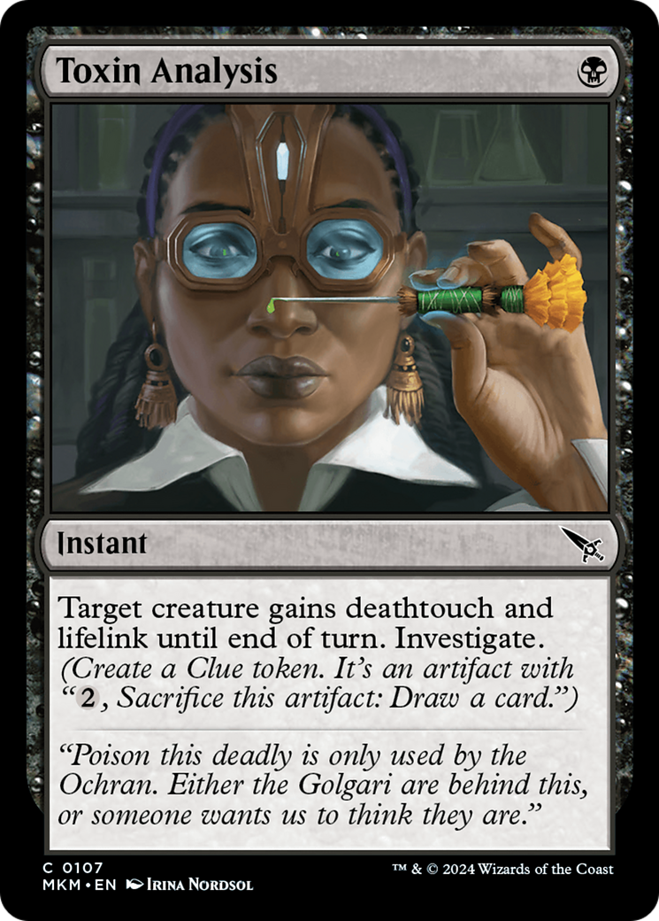 Toxin Analysis (107) Foil - Murders at Karlov Manor