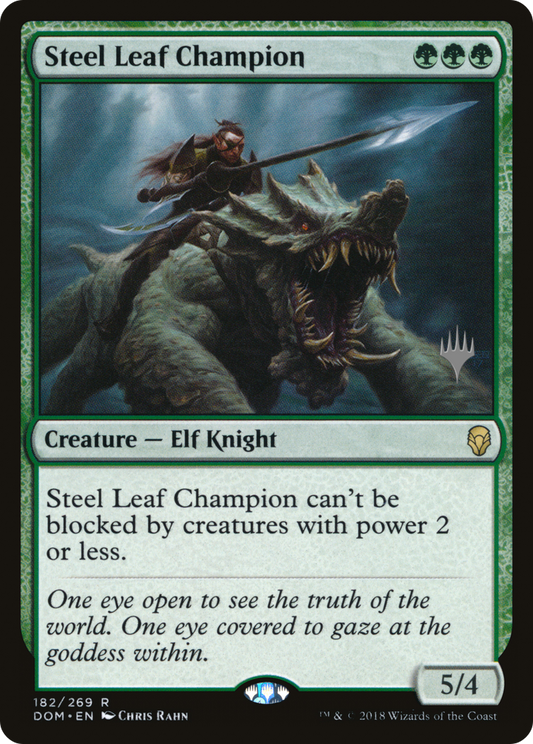 Steel Leaf Champion (Promo Pack) [Dominaria Promos] Foil