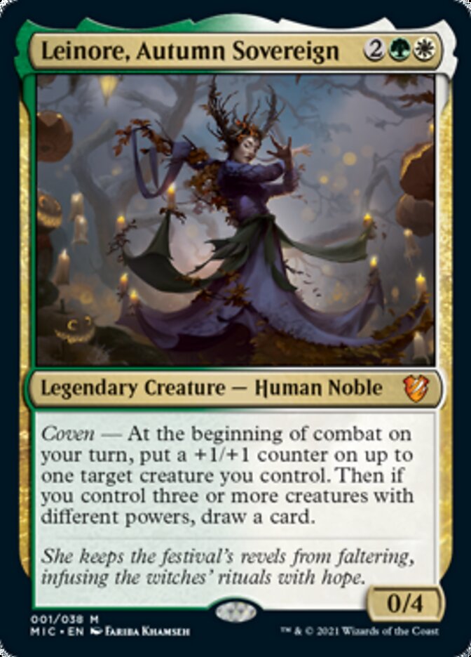 Leinore, Autumn Sovereign (Display Commander) [Innistrad: Midnight Hunt Commander] | Silver Goblin