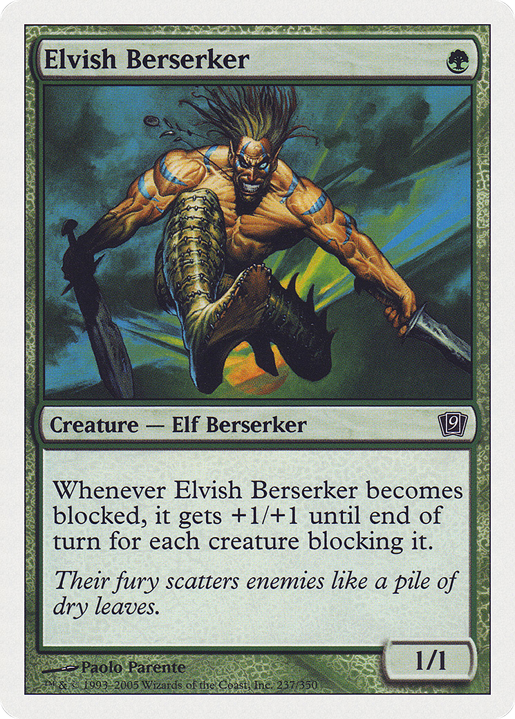Elvish Berserker (237) Foil - Ninth Edition