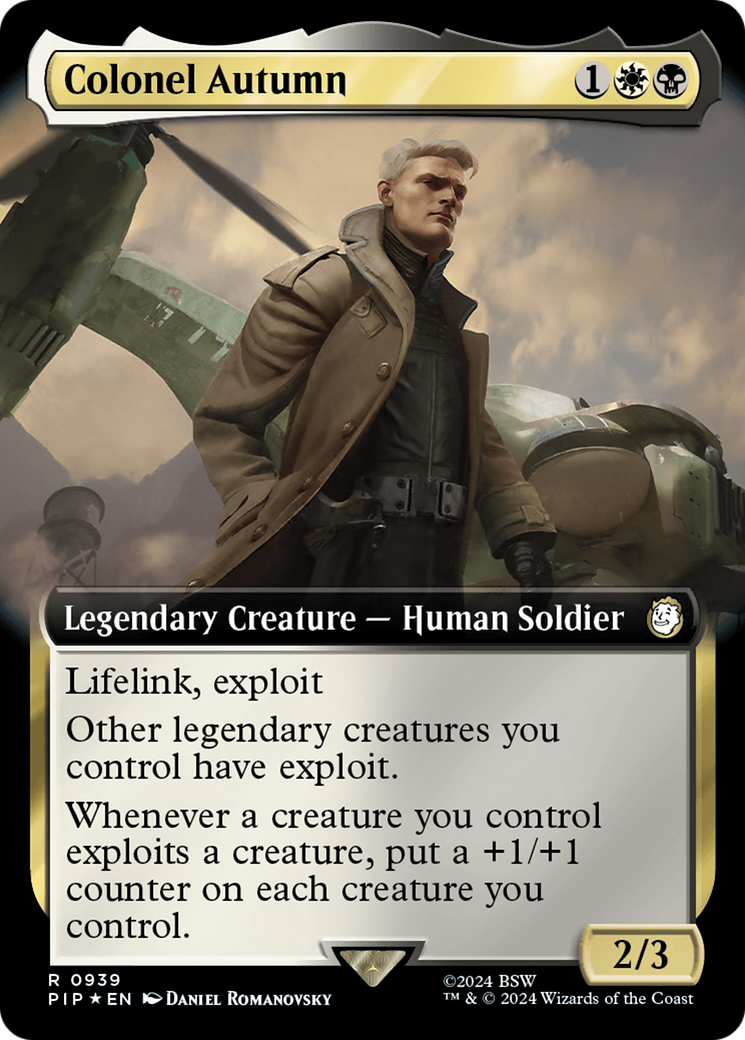 Colonel Autumn (Extended Art) (Surge Foil) [Fallout] | Silver Goblin