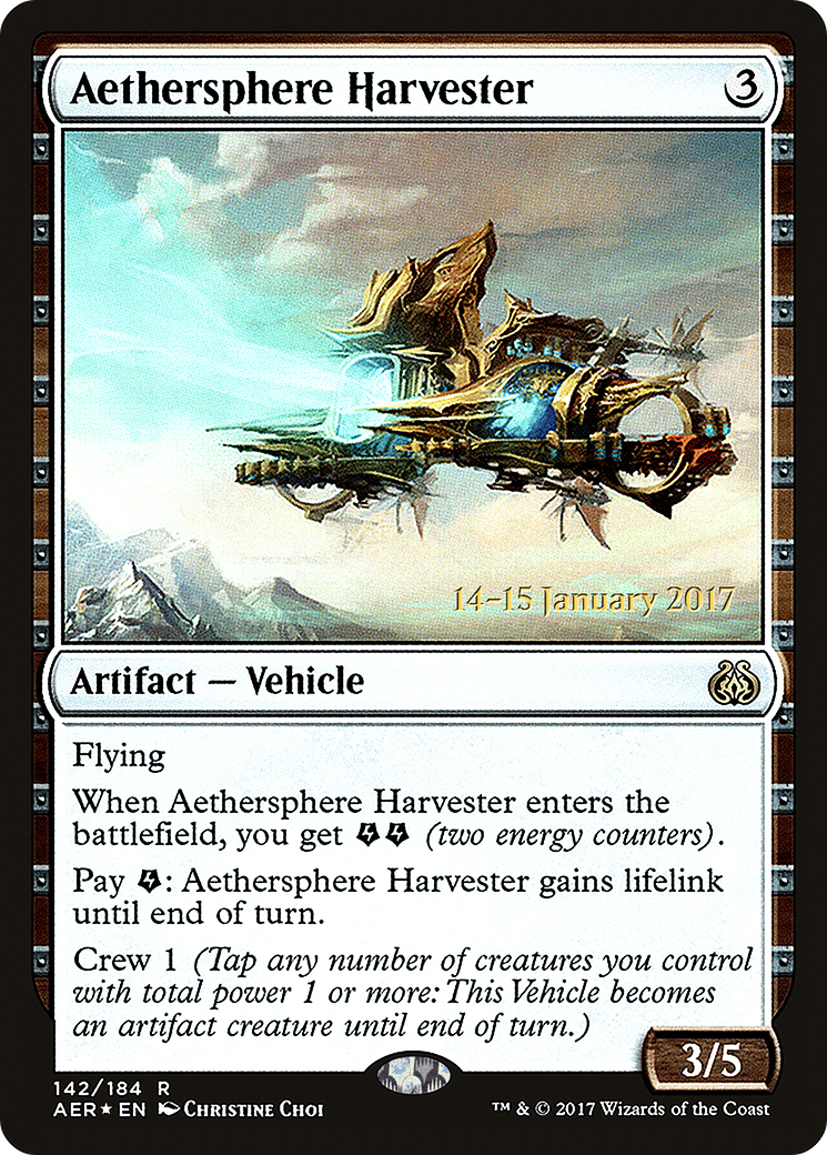 Aethersphere Harvester [Aether Revolt Prerelease Promos] | Silver Goblin