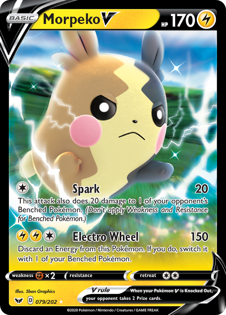 Morpeko V (079/202) [Sword & Shield: Base Set] | Silver Goblin