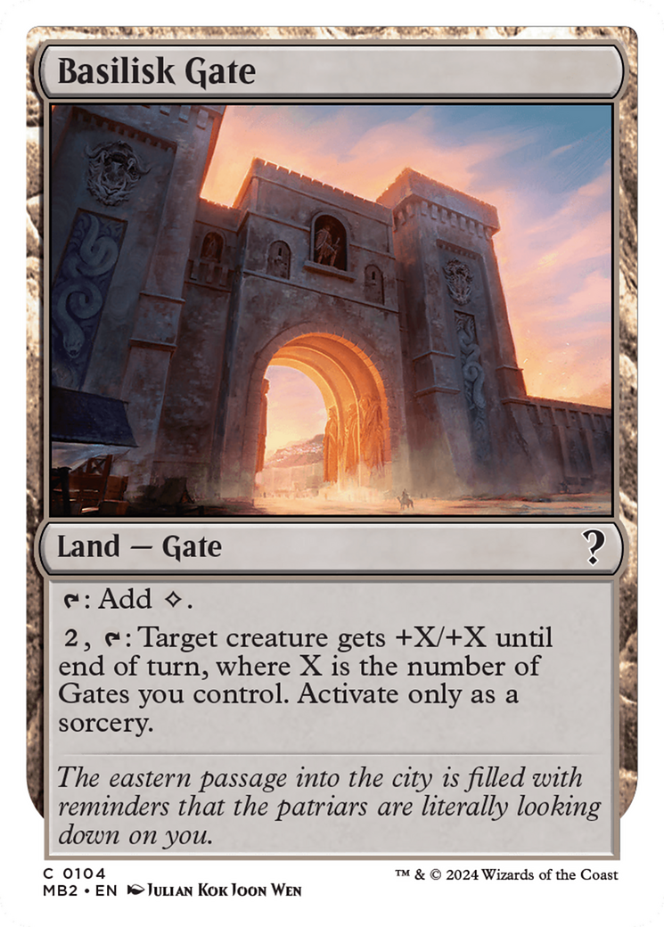 Basilisk Gate (White Border) (104) - Mystery Booster 2