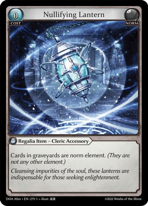 Nullifying Lantern (279) [Dawn of Ashes: Alter Edition] Foil