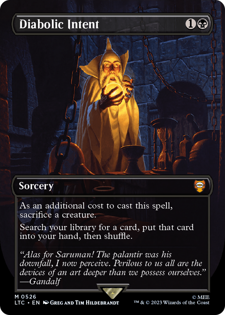 Diabolic Intent (526) Foil - Tales of Middle-earth Commander