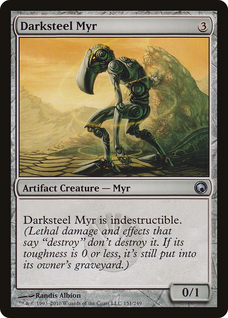 Darksteel Myr (151) Foil - Scars of Mirrodin