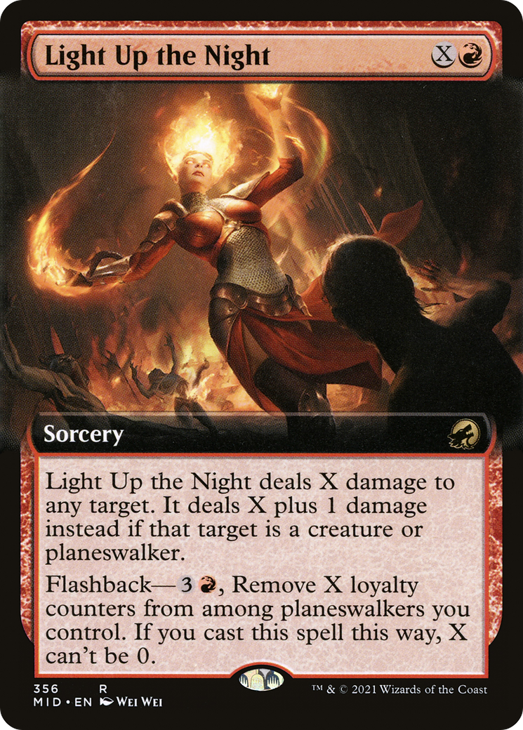 Light Up the Night (Extended Art) (356) Foil - Innistrad: Midnight Hunt