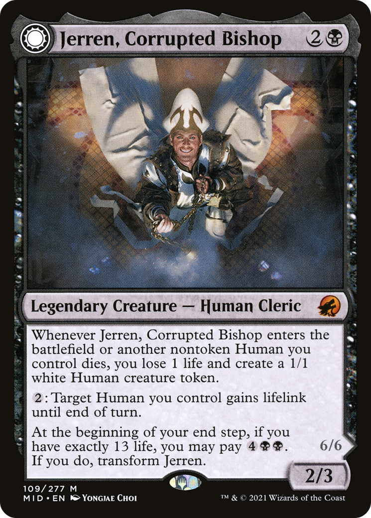 Jerren, Corrupted Bishop // Ormendahl, the Corrupter (109) - Innistrad: Midnight Hunt