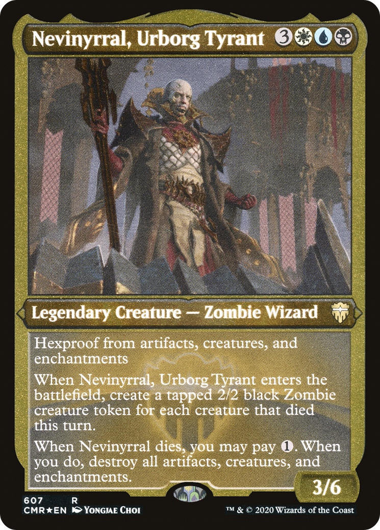 Nevinyrral, Urborg Tyrant (Etched) [Commander Legends]
