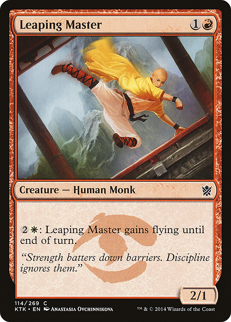 Leaping Master (114) Foil - Khans of Tarkir