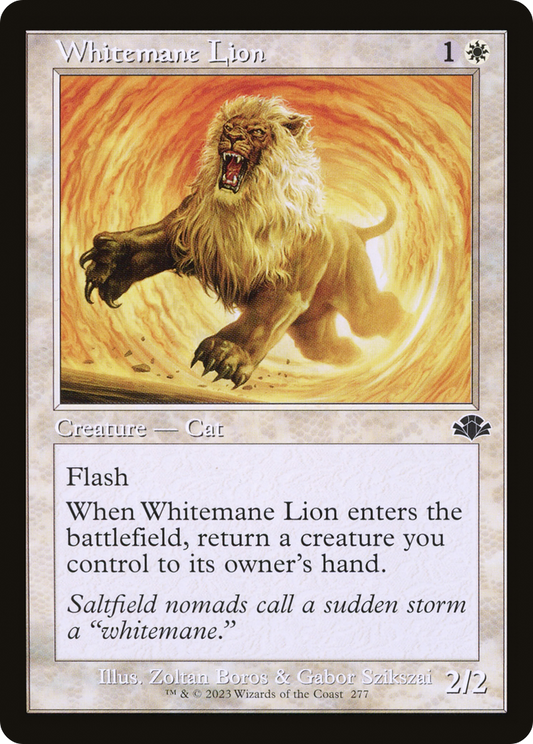 Whitemane Lion (Retro) [Dominaria Remastered] Foil