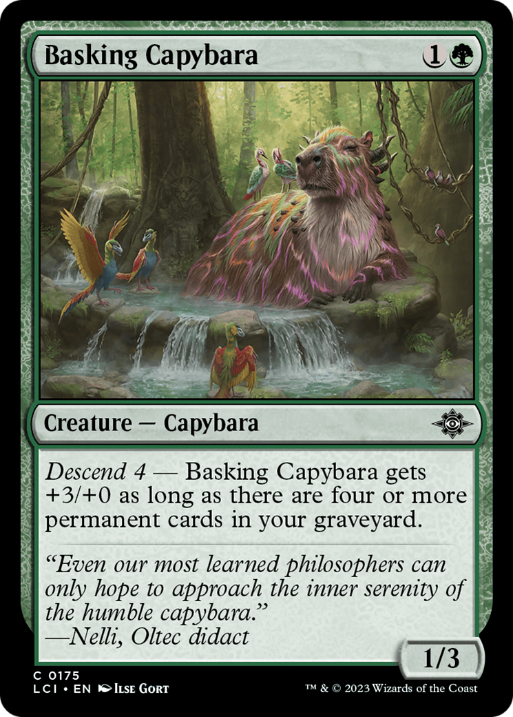 Basking Capybara [The Lost Caverns of Ixalan] | Silver Goblin