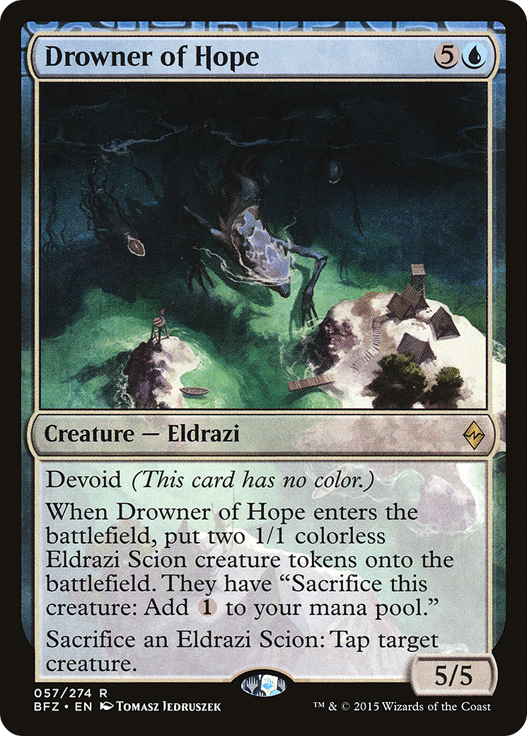 Drowner of Hope (057) Foil - Battle for Zendikar