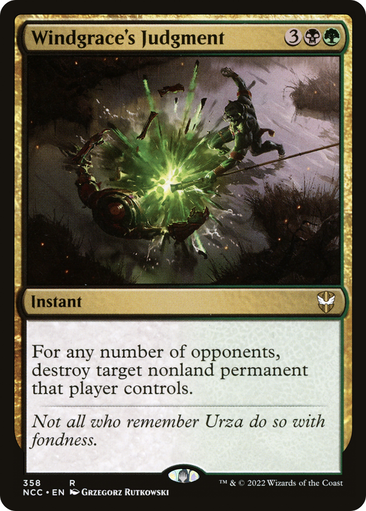 Windgrace's Judgment (358) - New Capenna Commander