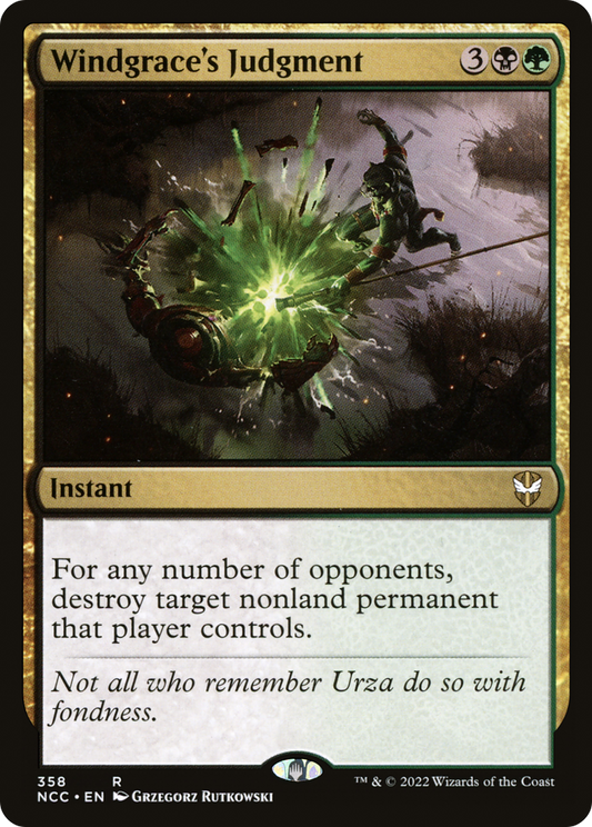Windgrace's Judgment (358) - New Capenna Commander