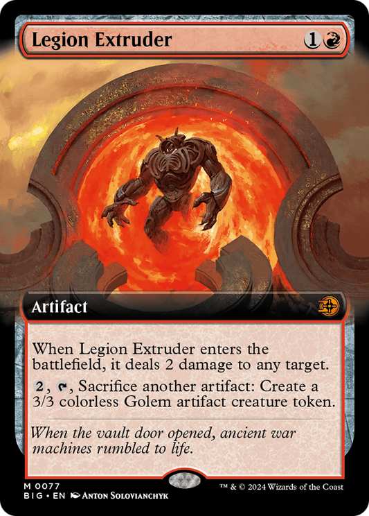 Legion Extruder (Extended Art) [Outlaws of Thunder Junction: The Big Score] Foil
