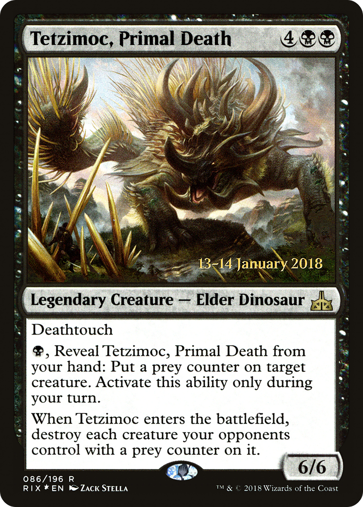 Tetzimoc, Primal Death (086) Foil - Rivals of Ixalan Promos