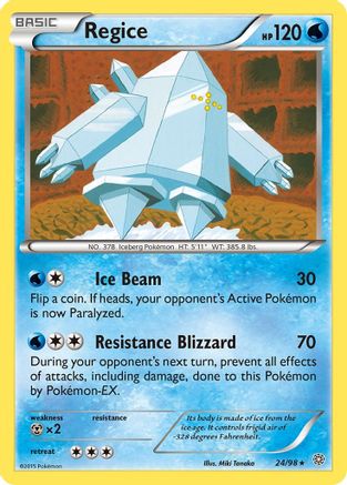 Regice (24) - XY  Ancient Origins