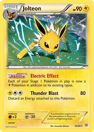 Jolteon (26/98) [XY: Ancient Origins] Reverse Holofoil