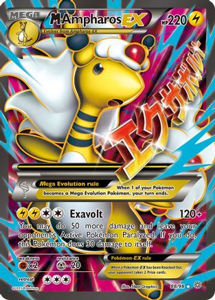 M Ampharos EX (88 Full Art) (88) Holofoil - XY  Ancient Origins