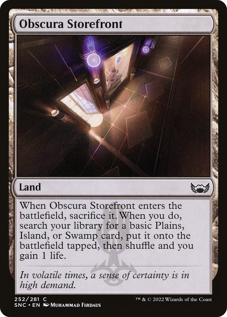 Obscura Storefront (252) Foil - Streets of New Capenna