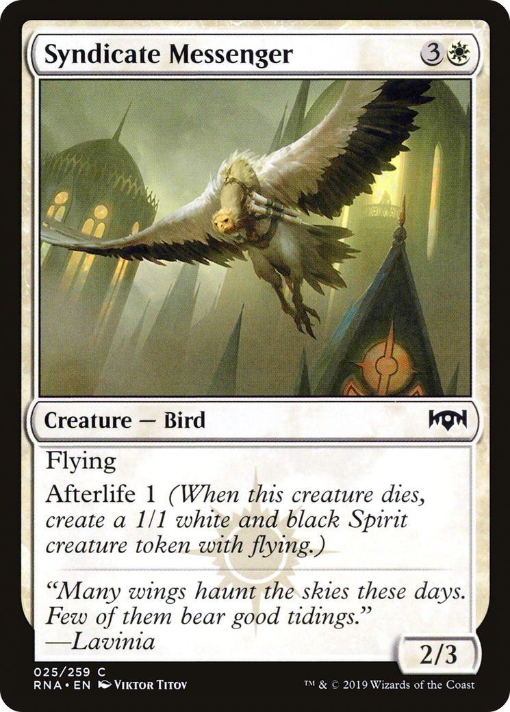 Syndicate Messenger (025) Foil - Ravnica Allegiance