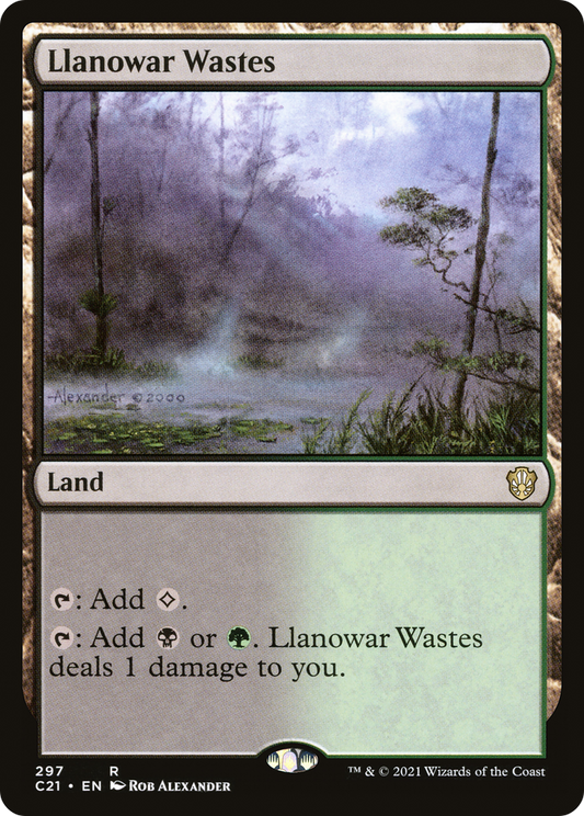 Llanowar Wastes (297) - Commander 2021