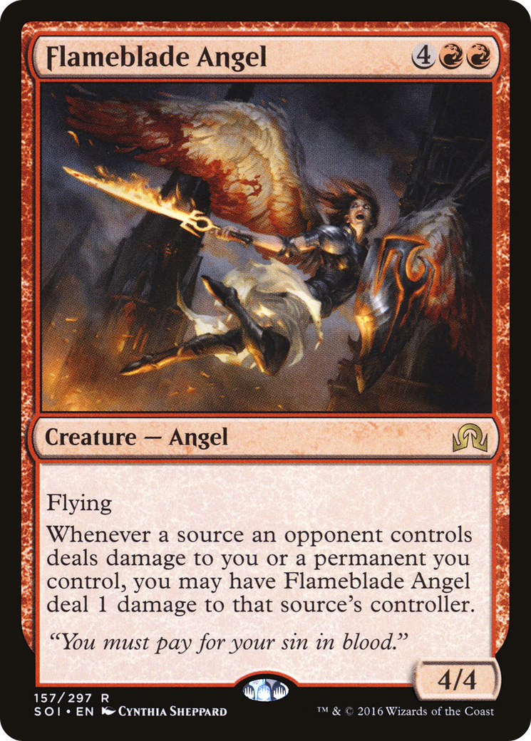 Flameblade Angel (157) - Shadows over Innistrad