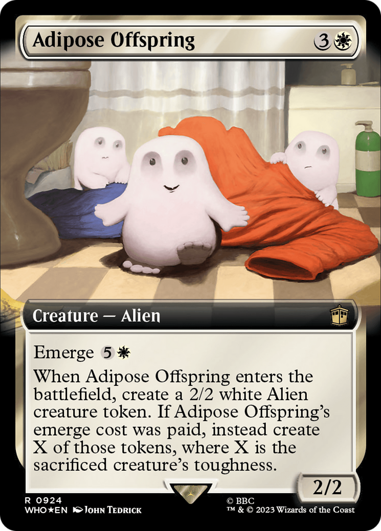 Adipose Offspring (Extended Art) (Surge Foil) [Doctor Who] | Silver Goblin