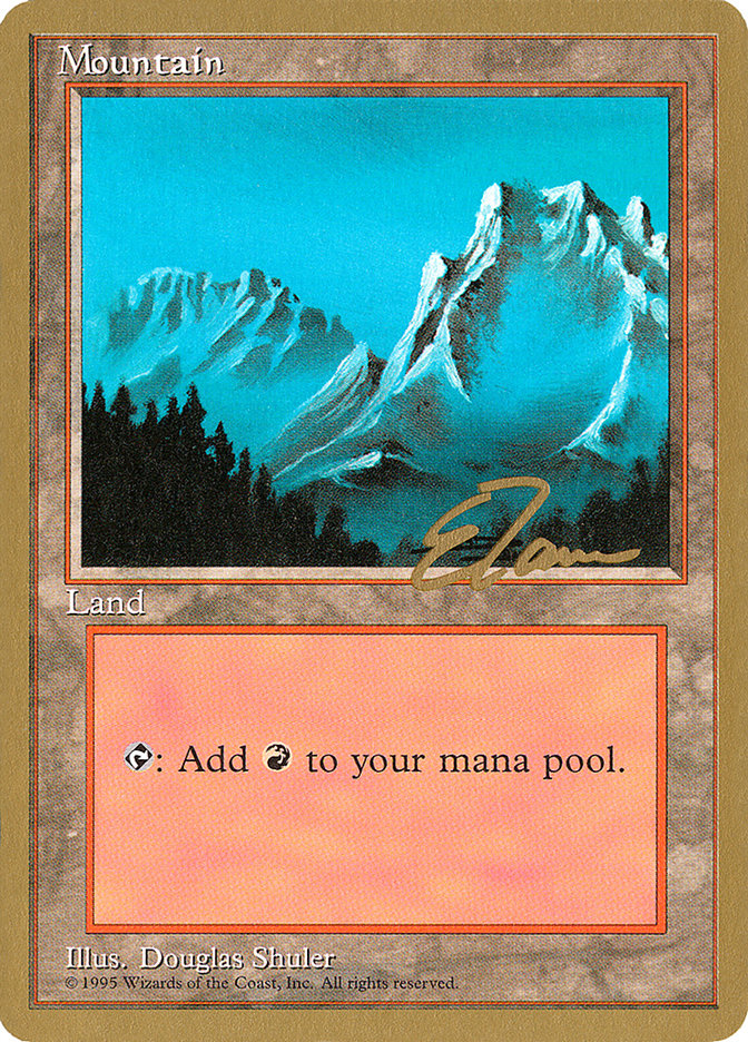 Mountain (et374) (Eric Tam) [Pro Tour Collector Set] | Silver Goblin